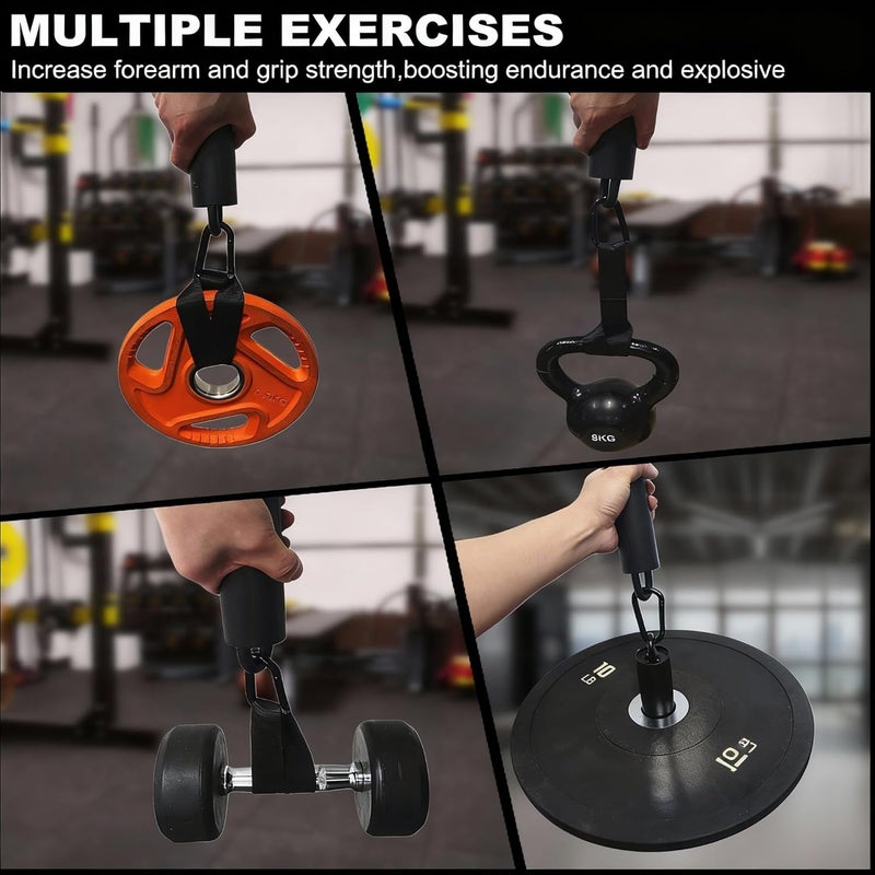 Lights Mountain Pull Up Grips Set with Hanging Straps and Strong Carabiner, Finger Strengthener，Forearm, Biceps, Ninja Warrior, Back Muscles Training - Image 5